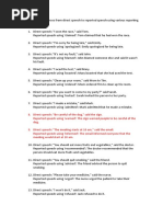 Reported Speech With Reporting Verbs