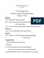 Program Diamond Opening Day