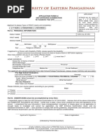 UEP Admission Form