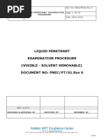 Penetrant Testing Procedure