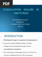 62 Coagulation Failure in Obstetrics