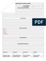 MAINTENANCE TECHNICAL REPORT Form