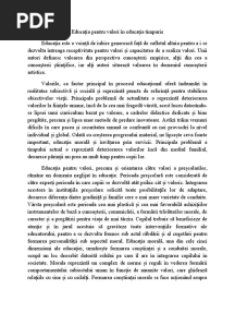 Vîju Georgiana, Educația Pentru Valori În Educația Timpurie