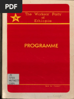 The Workers' Party of Ethiopia. Programme (Coll.) (Z-Library)