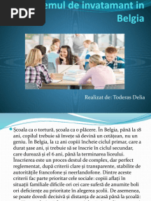 Sistemul de Invatare in Belgia
