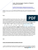 Re: Letter of The UP Law Faculty - Restoring Integrity: Allegations of Plagiarism and Misrepresentation in The Supreme Court (2010)