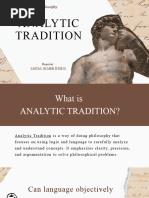 PHILOSOPHY - ANALYTIC TRADITION Report (LIGTAS, ELMER JUDE D.)