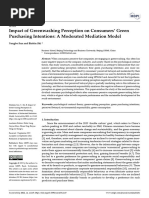 Impact of Greenwashing Perception On Consumers GR