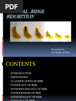 Residual Ridge Resorption