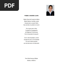Poema A Madre Clara
