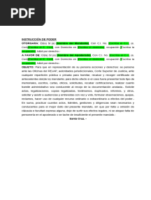 Instructiva de Poder - para Trámite y Recojo de REJAP