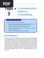 C3 - Communication Skill in Counselling