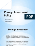 Foreign Investment Policy