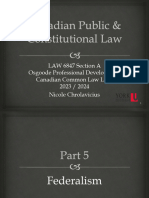 Canadian Public and Constitutional Law 6847A Class 3 Slides