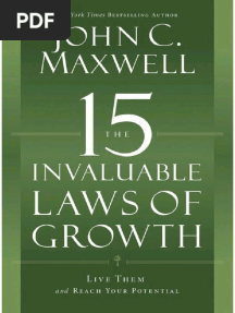 Les 15 Lois Inestimables de La Croissance - John-C.-Maxwell