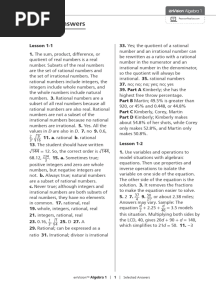 Envision Algebra 1 Answers 