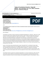 R. v. Guy Meister - Form 4F Notice of Constitutional Question - Information #0411998-22-11400790 - Trial Continuance Jan. 4 & 5, 2024