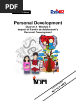 PerDev - Q2 - Mod5 - Impact of Family On Adolescents Personal Development - v5