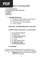 Basic Counseling Skills in Irlw