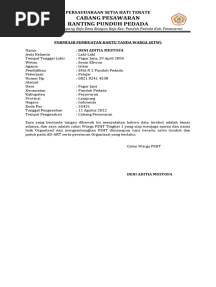 Formulir Pembuatan Kartu Tanda Warga