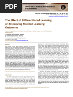 The Effect of Differentiated Learning On Improving Student Learning Outcomes