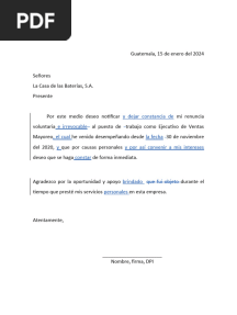 Carta Renuncia 2024