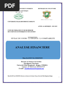 Support de Cours D'analyse Financiere 2023-2024