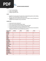 Reading Worksheet - The Great Gatsby