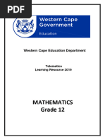 2019 Gr12 Maths WKBK