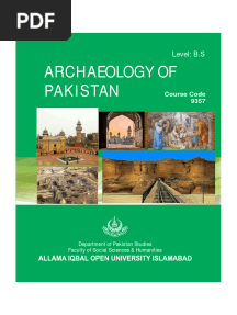 Archaeology of Pakistan: Level: B.S