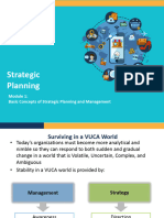 Module 1 - Basic Concepts Stratgic Planning