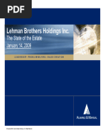 Lehman Brothers Holdings Inc. State of The Estate