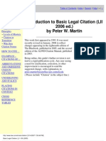 Introduction To Basic Legal Citation