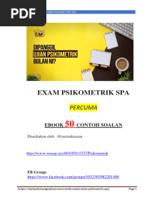 50 Contoh Soalan Psikometrik 2024