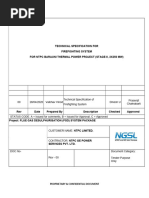 Technical Specification of Firefighting System