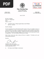 Google Florida Bar Complaint