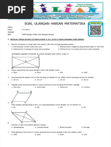 PDF Soal Matematika Kelas 5 SD Bab 7 Sifat Bangun Datar Dan Bangun Ruang Dan Kunci Jawaban