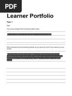 SCS Paper A Learner Portfolio