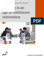 Thriving in An Age of Continuous Reinvention: 27th Annual Global CEO Survey: India Perspective