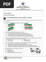 Quarterly Test - Q2 Science 8