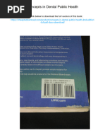 Final ScribdConcepts in Dental Public Health. ISBN 9781582558417, 978-1582558417