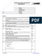 gr10 t3 ML Control Test Memo