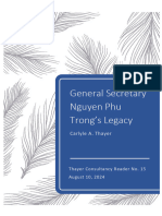  General Secretary Nguyen Phu Trong's Legacy A Reader