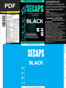 Secaps Black - Rótulo Completo
