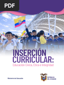 Inserción Curricular Cívica Ética e Integridad