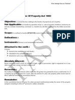 Transfer of Property Act 1882 CS