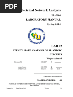 ENA FA23 Lab 02 - Steady State Analysis of RL and RC Circuits