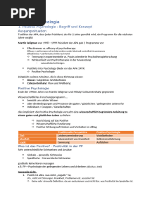 Positive Psychologie