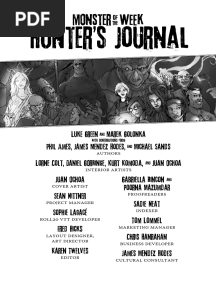 MOTW Hunter's Journal Backer-Eyes-Only Preview
