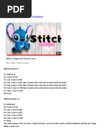 Stitch Amigurumi Llavero